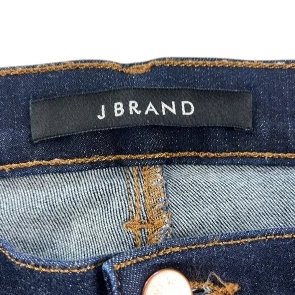 J Brand Skinny Jeans Women Size 30 Dark Indigo Mid-Rise Stretch Denim - Picture 9 of 9